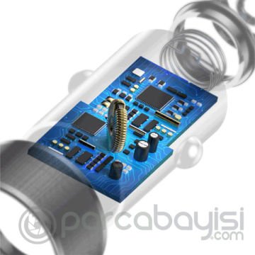 Baseus Small Screw 3.4A Çift Usb Hızlı Araç Şarj İPhone Kablo Set