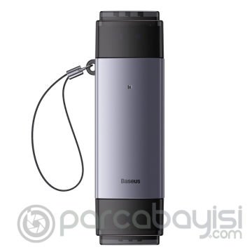 Baseus Lite Series USB + Type-C  to SD-MicroSD Hafıza Kart Okuyucu Dönüştürücü Adaptör