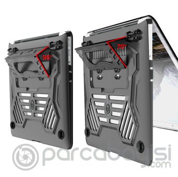 Ally Macbook Pro 13.3 M1 A2338 (2020-2021) Portatif Alt Üst Kılıf Çanta