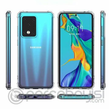 Ally Samsung Galaxy S20+ Ultra Anti-Drop Darbe Emici Silikon Kılıf