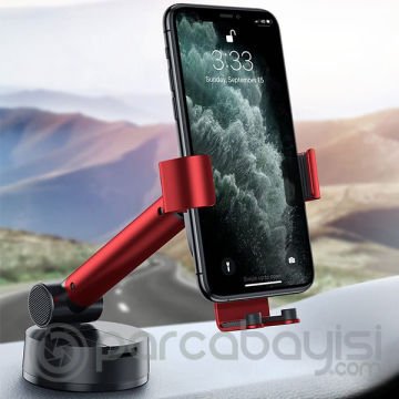 Baseus Simplism Gravity 360 Derece Dönen Pencere Önü Teleskopik Araç Tutucu