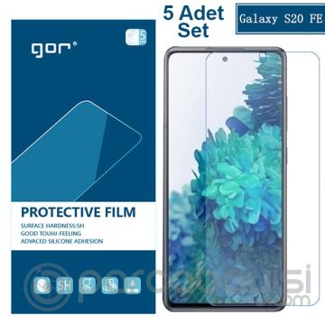 GOR SM Galaxy S20 FE  HD Darbe Emici Ekran Koruyucu Jelatin 5 Adet Set