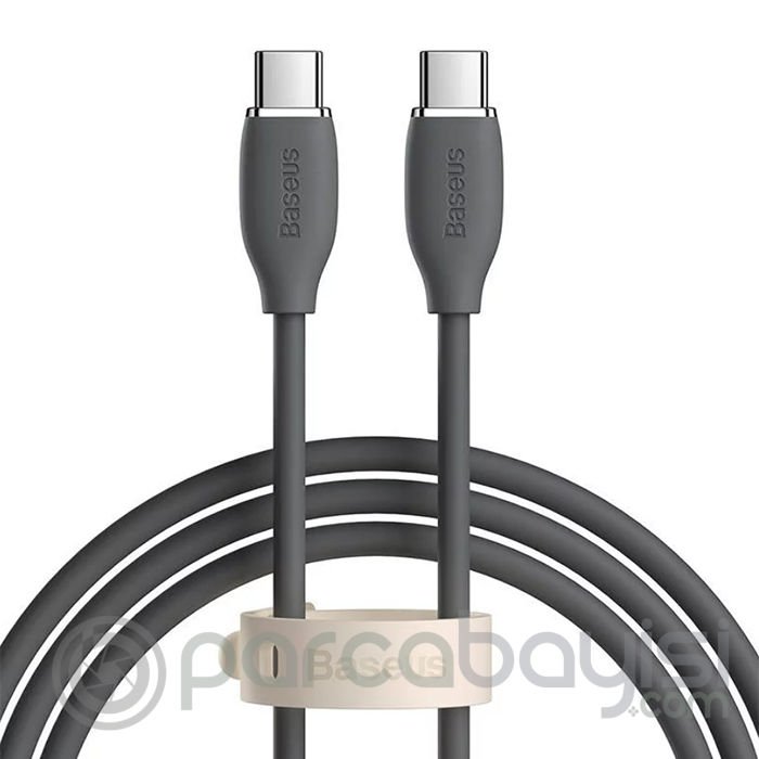 Baseus Jelly Liquid Silica Gel 100W Type-C to Type-C Hızlı Şarj ve Data Kablosu 1.2m