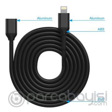 Ally Apple İPhone Lightning Uzatma Kablosu 1 Metre