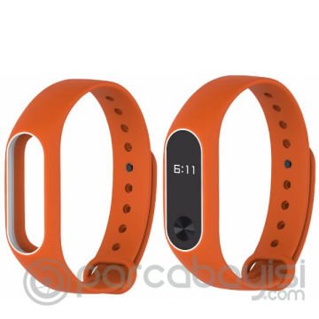 Xiaomi Mi Band 2 Akılı Bileklik Kordonu Beyaz Çerçeveli