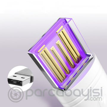 Baseus Double-Ring Huawei Quick Charge Uyumlu Kablo USB For Type-C 5A 1M