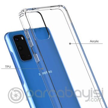 Ally Samsung Galaxy S20 Anti-Drop Darbe Emici Silikon Kılıf