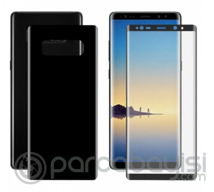 Sm Galaxy Note 8 Ön Arka 3d Darbe Emici Pet Renkli Full Koruyucu
