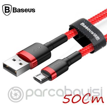 Baseus Cafule Micro Usb 0.50 Kısa 2.4a Hızlı Şarj Halat Usb Kablo