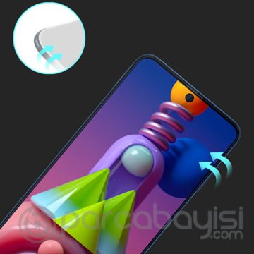 ALLY SM Galaxy M51 Full Glue Tempered Full Cam Ekran Koruyucu