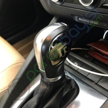 Volkswagen R Vites Topuzu Logo 3D Dekoratif Metal Kapak Logo Sticker Füme
