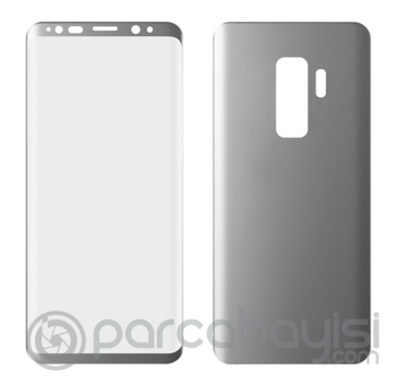 Sm Galaxy S9+ Plus Ön Arka 3d Darbe Emici Pet Renkli Full Koruyucu