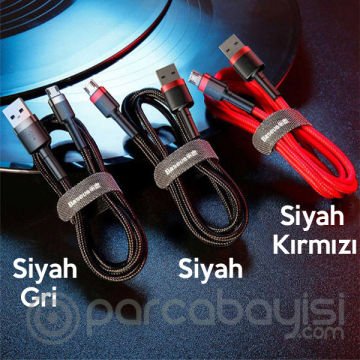 Baseus Cafule Micro Usb 1metre 2.4a Hızlı Şarj Halat Usb Kablo