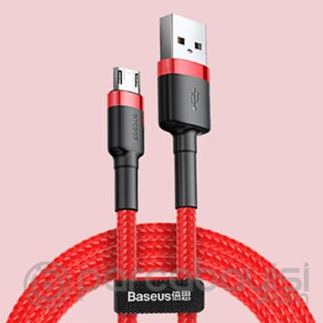 Baseus Cafule Micro Usb 1metre 2.4a Hızlı Şarj Halat Usb Kablo
