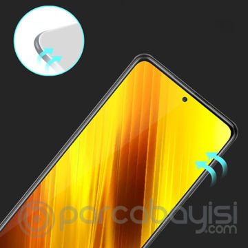 Xiaomi POCO X3 Full Glue Tempered Full Cam Ekran Koruyucu
