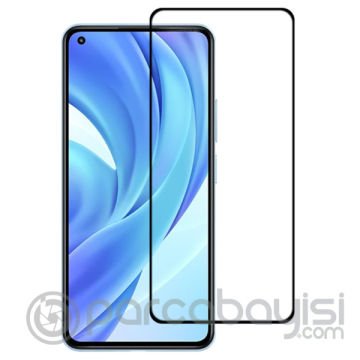 Xiaomi Mi 11 Lite Full Glue Full Kaplama Tempered Cam Ekran Koruyucu