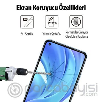 Xiaomi Mi 11 Lite Full Glue Full Kaplama Tempered Cam Ekran Koruyucu