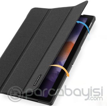 Dux Ducis Samsung Galaxy Tab A8 2021 10.5 (X200-X205) Kılıf Kalem Bölmeli Standlı Domo Series