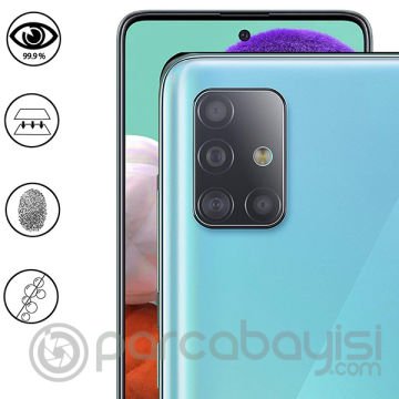 Ally Samsung Galaxy M51 Tempered Cam Kamera Koruyucu