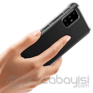 Ally Samsung Galaxy S10 Lite-A91 Anti-Drop Darbe Emici Silikon Kılıf