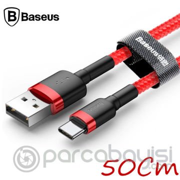 Baseus Cafule Usb Type C  0.50CM 3.0A Hızlı Şarj Halat Usb Kablo