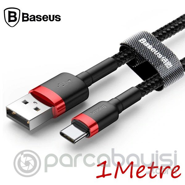 Baseus Cafule Usb Type C 1 Metre 3.0A Hızlı Şarj Halat Usb Kablo
