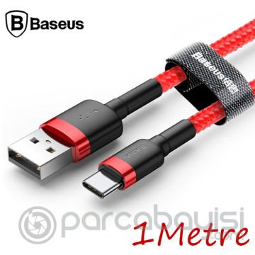Baseus Cafule Usb Type C 1 Metre 3.0A Hızlı Şarj Halat Usb Kablo