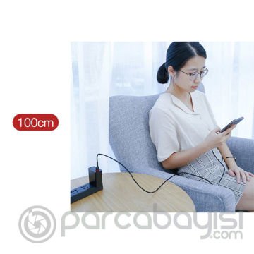 Baseus Cafule Usb Type C 1 Metre 3.0A Hızlı Şarj Halat Usb Kablo