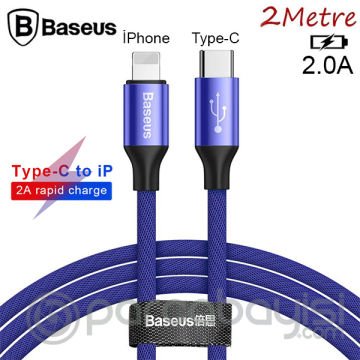 Baseus Yiven Serisi Type-C ve İPhone Şarj ve Data Kablosu  2Metre 20W