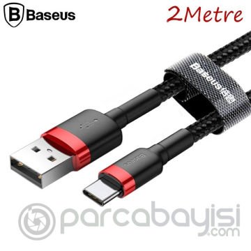 Baseus Cafule Usb Type C 2metre 2.0A Hızlı Şarj Halat Usb Kablo