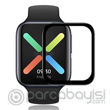 OPPO Watch 46MM 3D Full Kavisli PMMA Cam Ekran Koruyucu