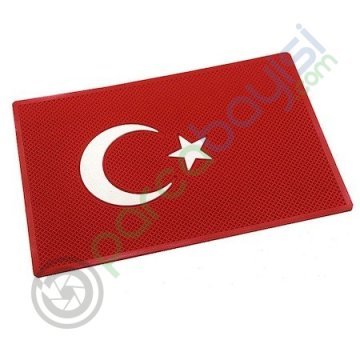 Kaydırmaz Ped Türk Bayrağı 20X13 Cm Ebatında