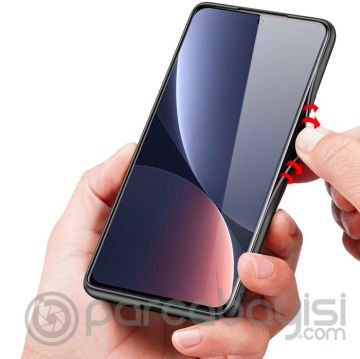 Dux Ducis Fino Serisi Xiaomi 12 Pro Kılıf Premium Dokuma Silikon Kılıf