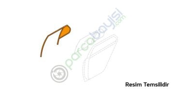 Kia Rio Arka Kapı Cam Klavuzu Sağ N/B Orjinal | 835411G000