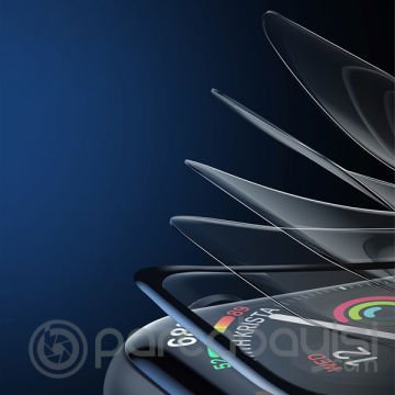 Baseus Apple Watch 1,2,3,42mm 3D Kavisli Tempered Kırılmaz Cam Koruyucu