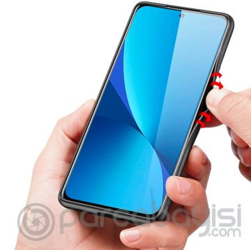 Dux Ducis Fino Serisi Xiaomi 12 - 12x Kılıf Premium Dokuma Silikon Kılıf