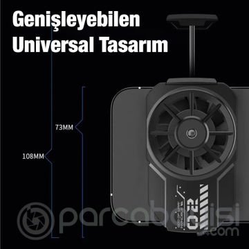 MEMO FL-A2 Hava Soğutmalı Cep Telefon Soğutma Fanı Radyatör Soğutucu