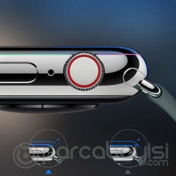 Baseus Apple Watch 6-5-4 40mm 3D Kavisli Tempered Kırılmaz Cam Koruyucu