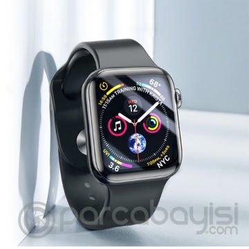 Baseus Apple Watch 6-5-4 40mm 3D Kavisli Tempered Kırılmaz Cam Koruyucu