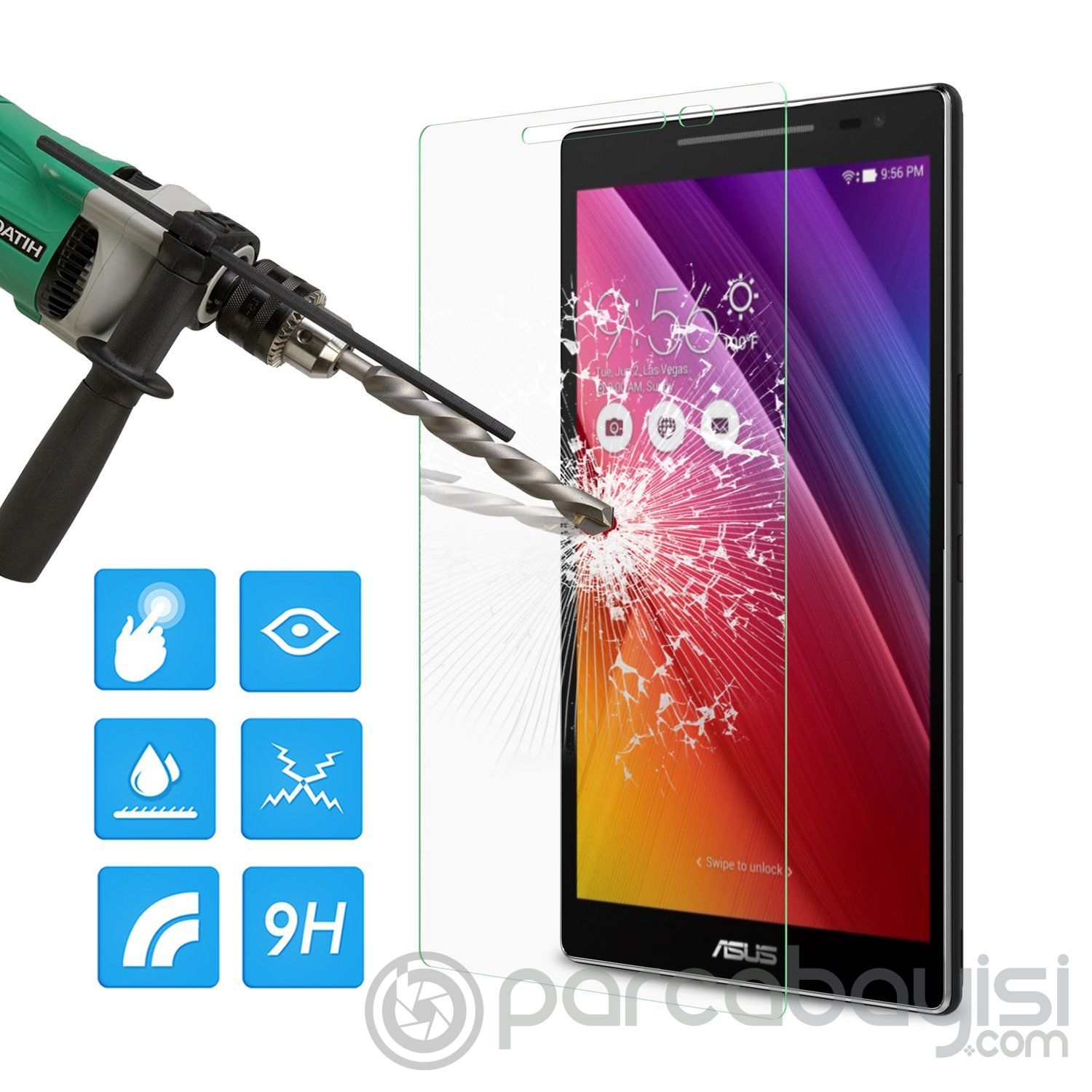 Asus Zenpad 8.0 Z380 Tempered Kırılmaz Cam Ekran Koruyucu