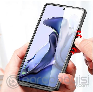 Dux Ducis Fino Serisi Xiaomi 11T- 11T Pro Kılıf Premium Dokuma Silikon Kılıf