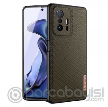 Dux Ducis Fino Serisi Xiaomi 11T- 11T Pro Kılıf Premium Dokuma Silikon Kılıf