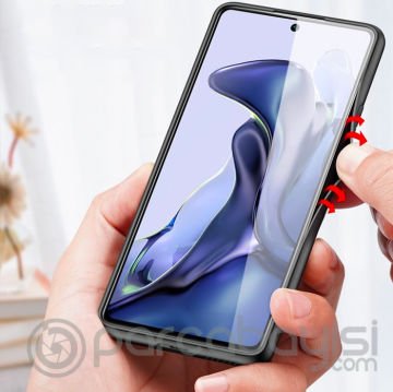 Dux Ducis Fino Serisi Xiaomi 11T- 11T Pro Kılıf Premium Dokuma Silikon Kılıf