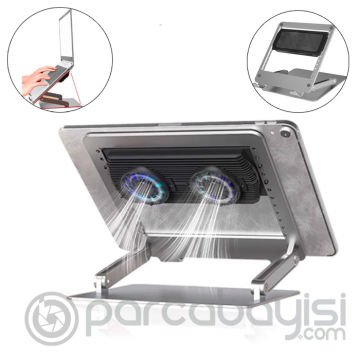 MEMO DP01 Çift Fanlı Dizüstü Bilgisayar Laptop Soğutucu Stand