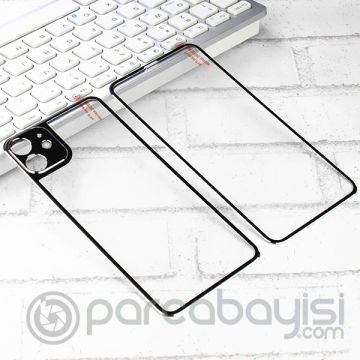 İPhone 11 6.1 Metal Çerçeve Ön Arka 3D Full Tempered Cam Koruyucu