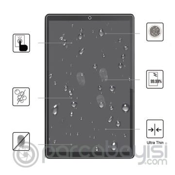 Lenovo Tab M10 Tablet 2.Nesil, X306F Tempered Cam Ekran Koruyucu