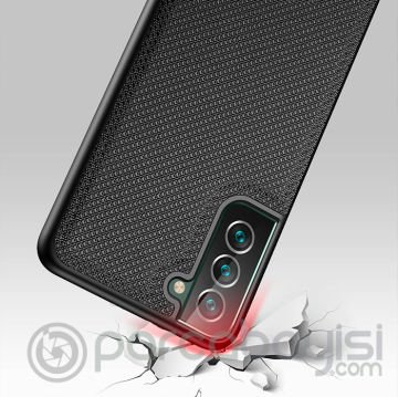 Dux Ducis Fino Serisi Samsung Galaxy S22 Kılıf Premium Dokuma Silikon Kılıf