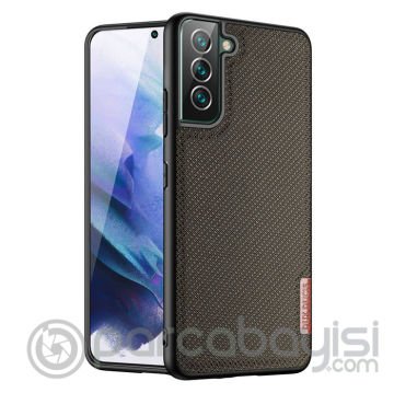 Dux Ducis Fino Serisi Samsung Galaxy S22 Kılıf Premium Dokuma Silikon Kılıf