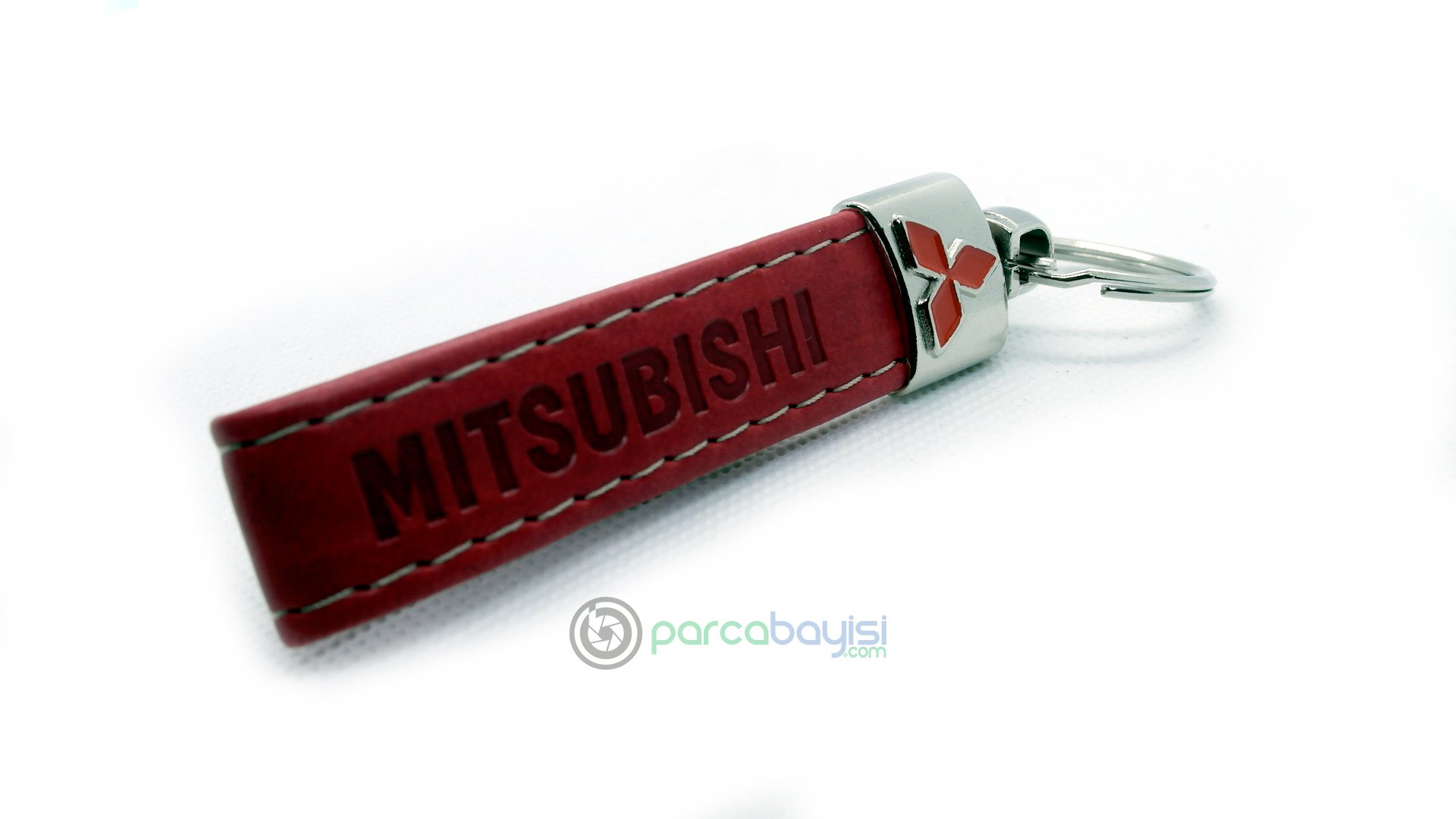 Mitsubishi Krom ve Deri  Anahtarlık