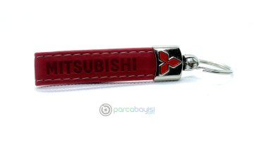 Mitsubishi Krom ve Deri  Anahtarlık